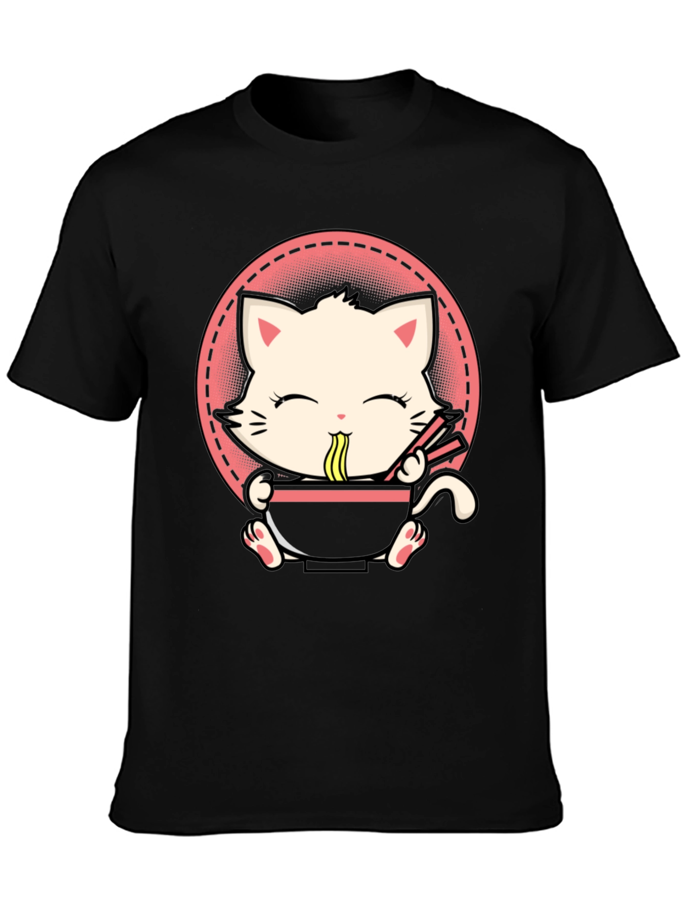Kawaii Cat Ramen T-Shirt