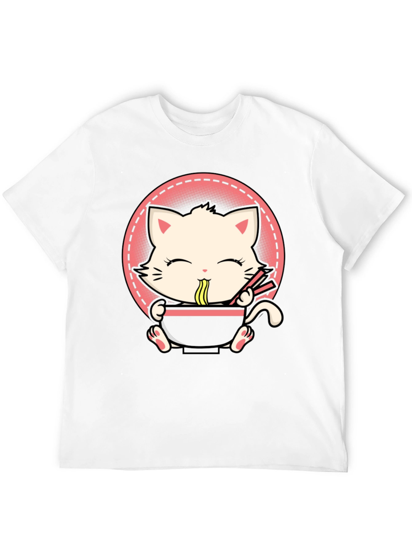 Kawaii Cat Ramen T-Shirt