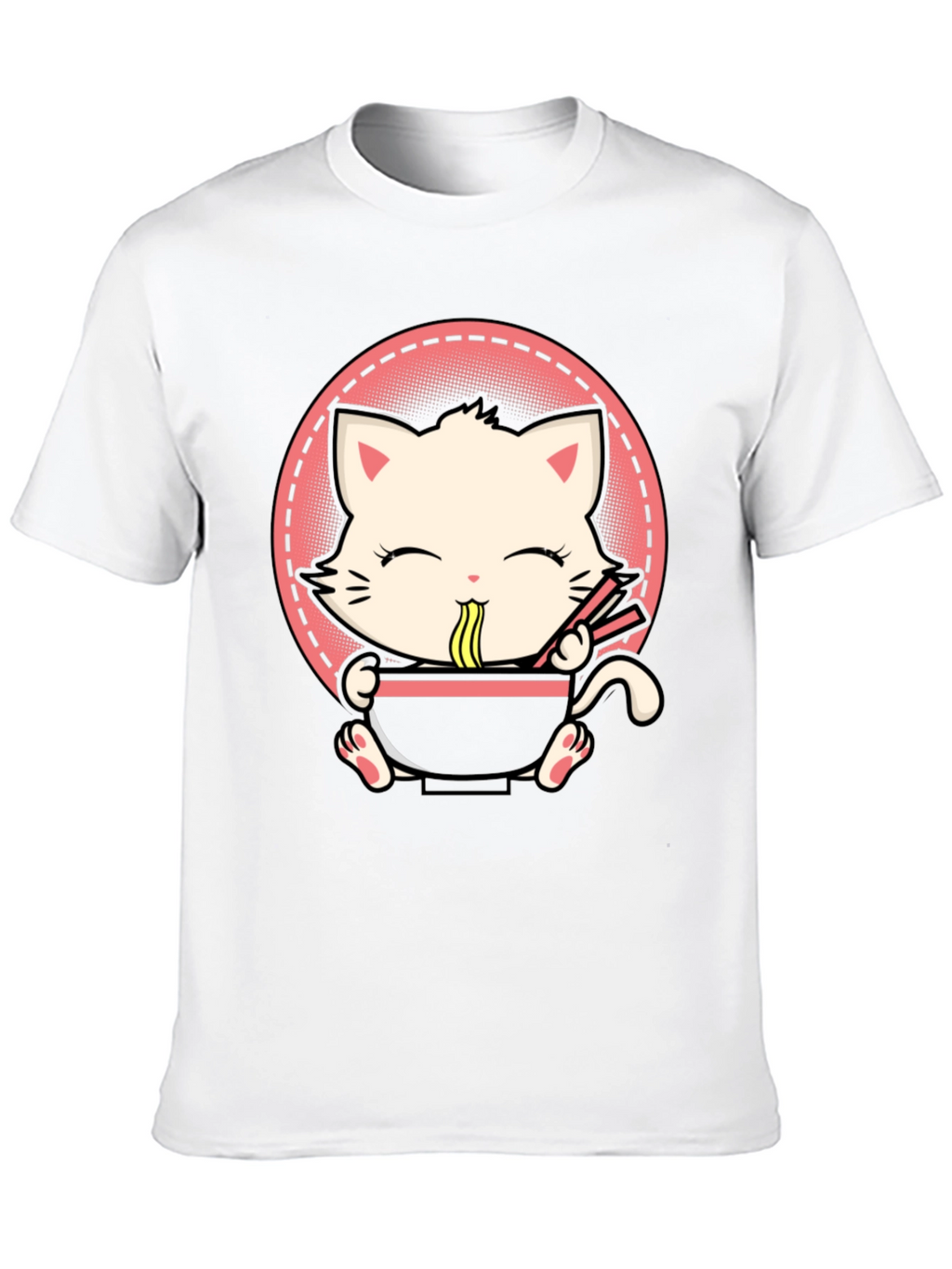 Kawaii Cat Ramen T-Shirt