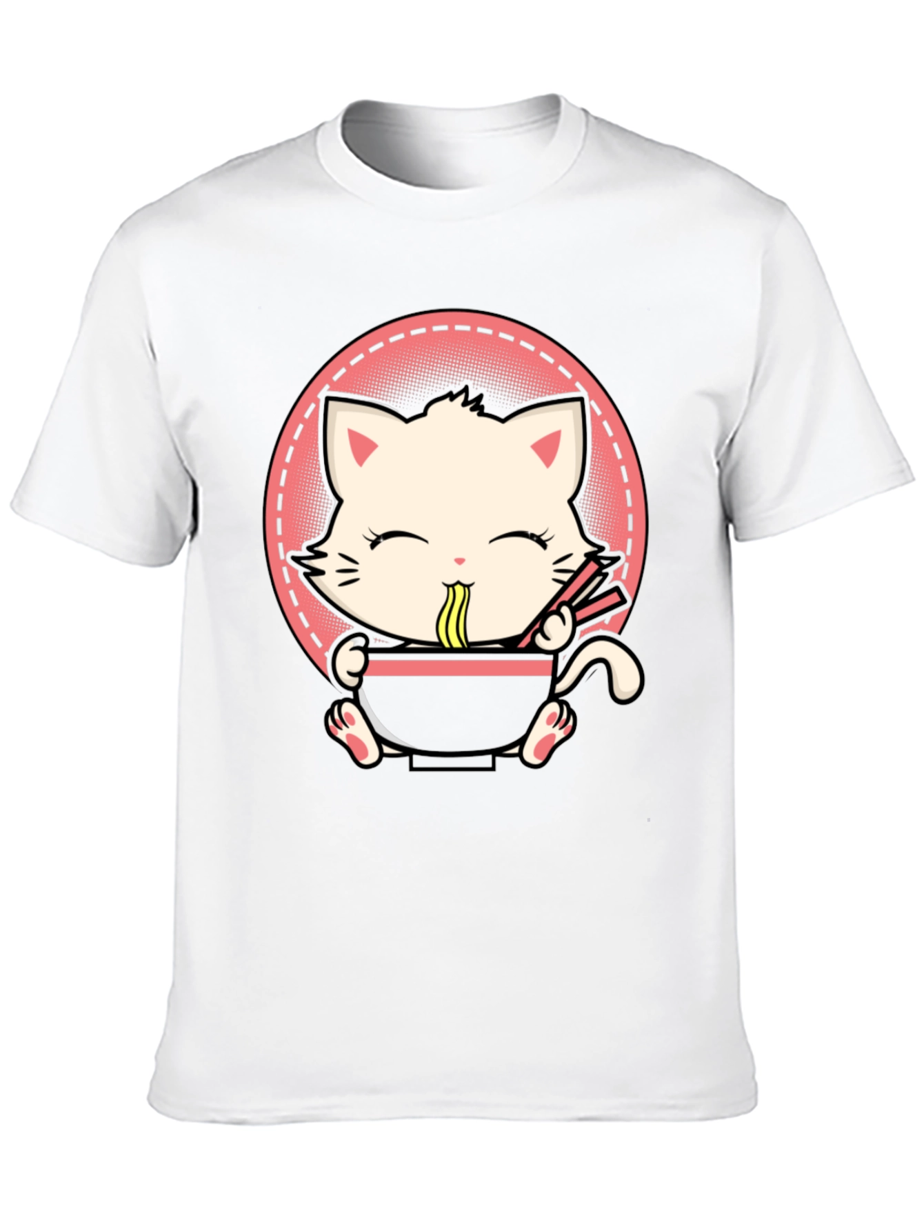 Kawaii Cat Ramen T-Shirt