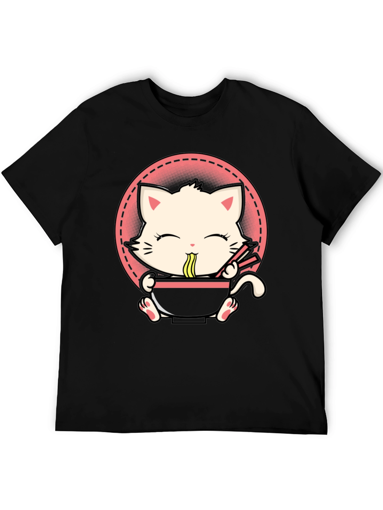 Kawaii Cat Ramen T-Shirt