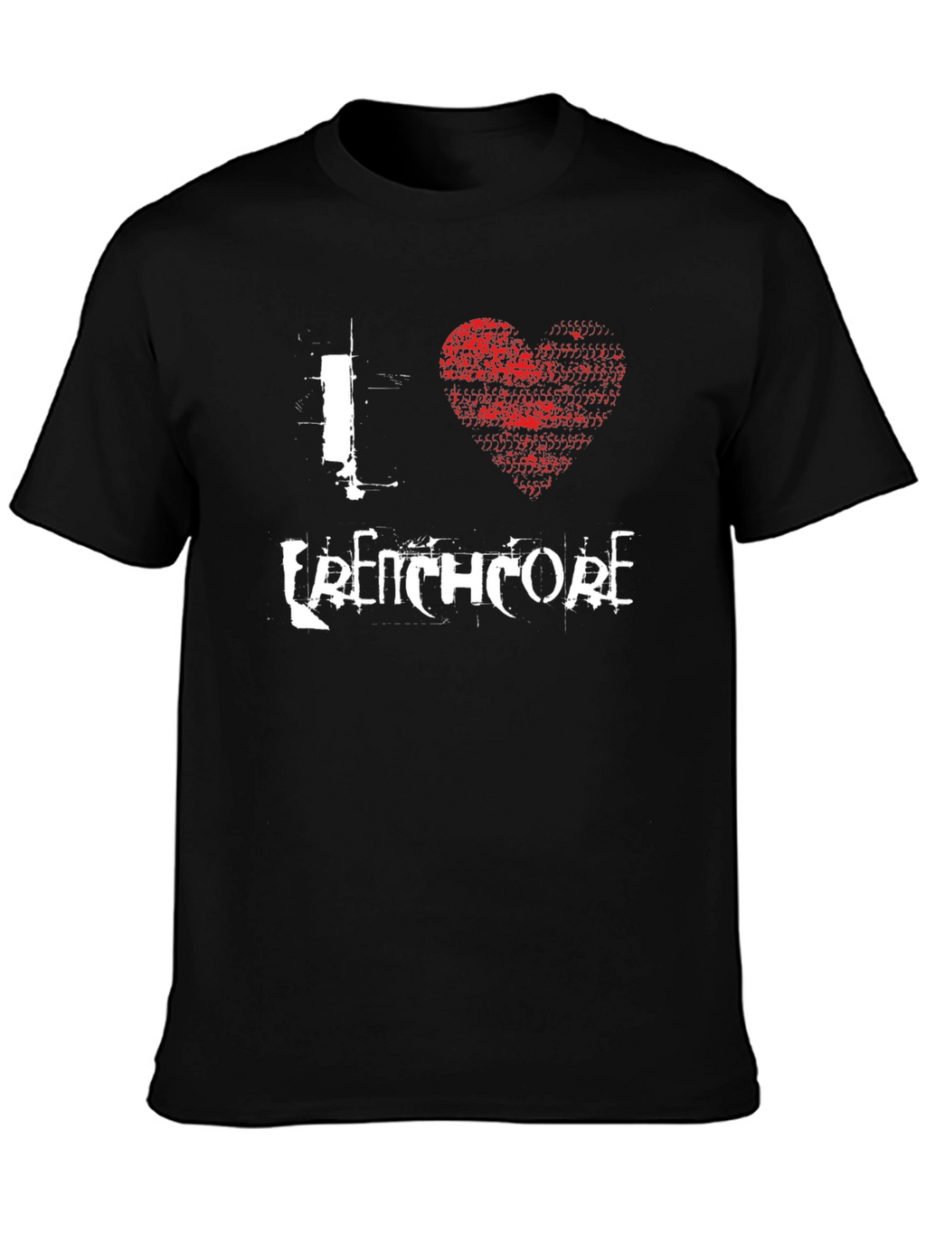 I Love Frenchcore Black Graphic T-Shirt