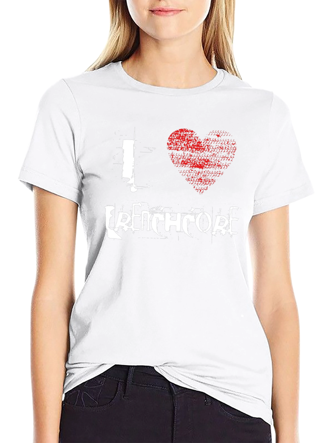 I Love Frenchcore Black Graphic T-Shirt