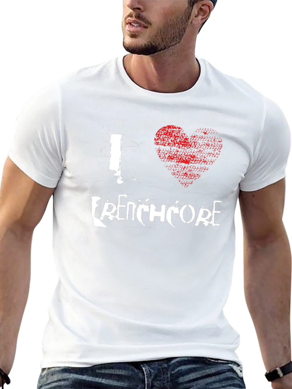 I Love Frenchcore Black Graphic T-Shirt