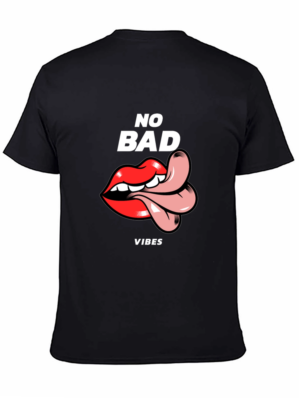 No Bad Vibes Graphic Tee - Black