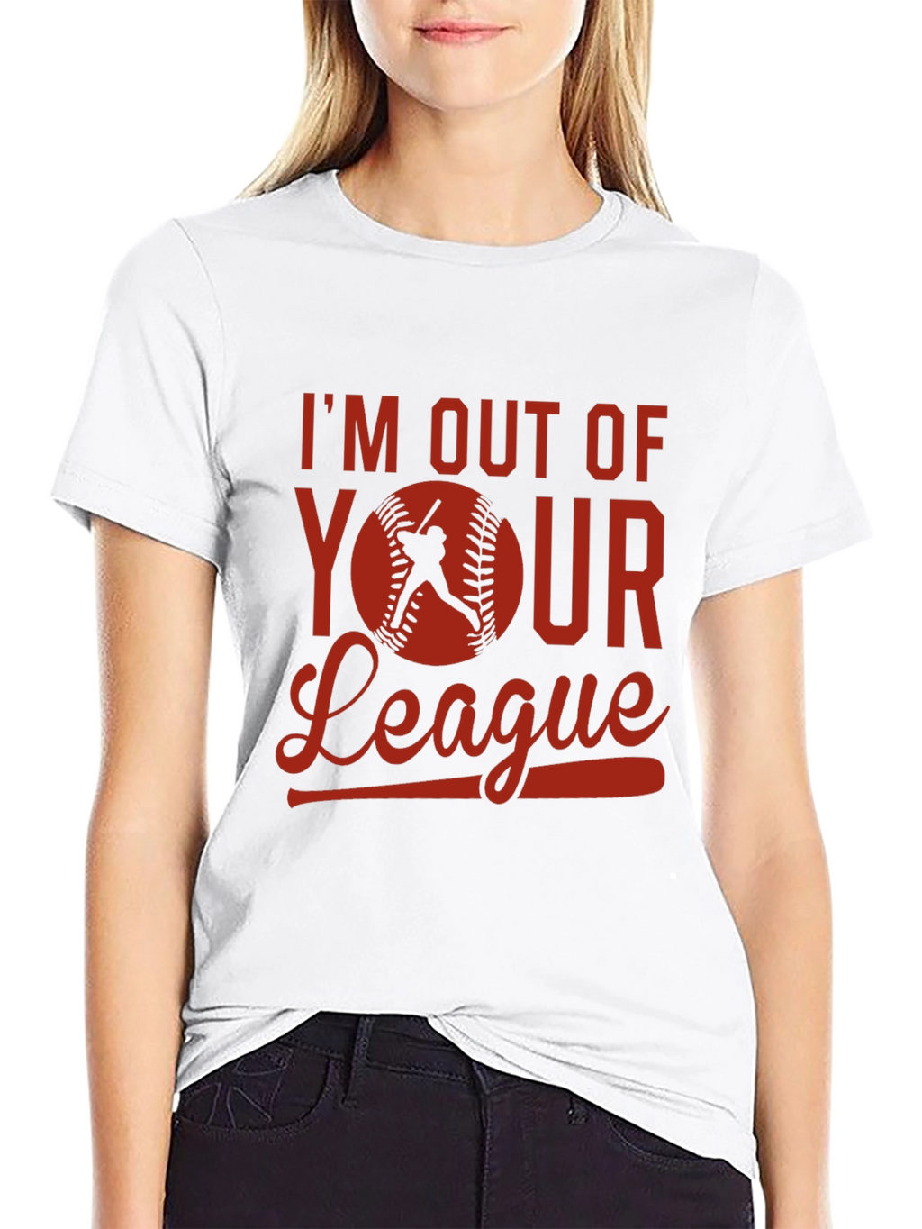 Im Out of Your League Baseball Graphic Tee