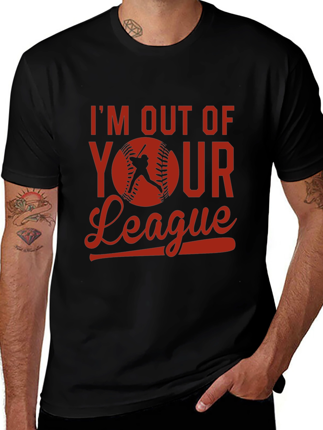 Im Out of Your League Baseball Graphic Tee