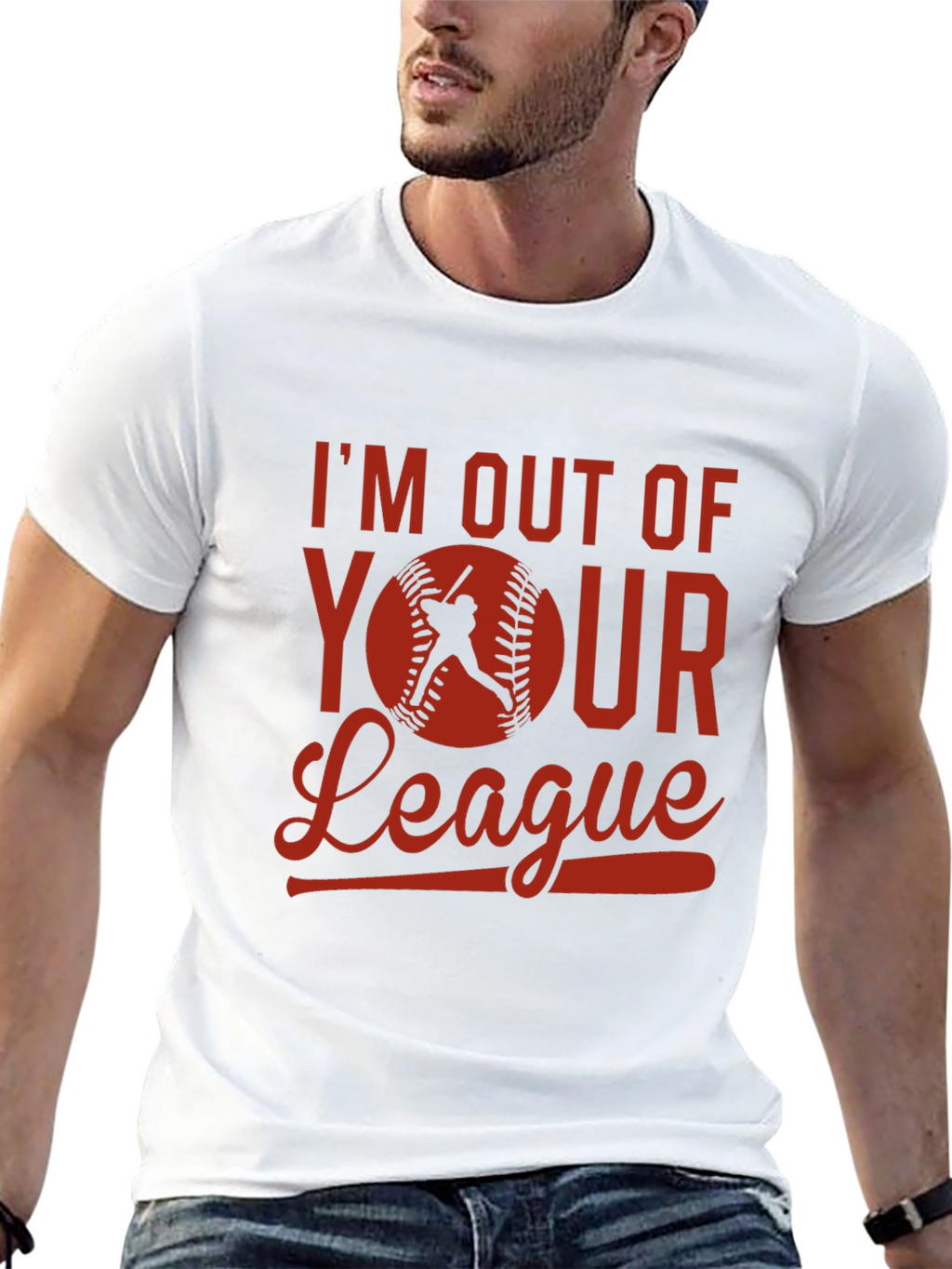 Im Out of Your League Baseball Graphic Tee