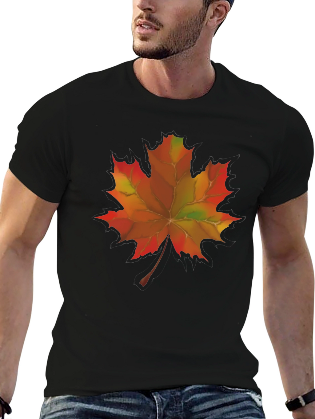 Fall Maple Leaf T-Shirt - Autumn Graphic Tee