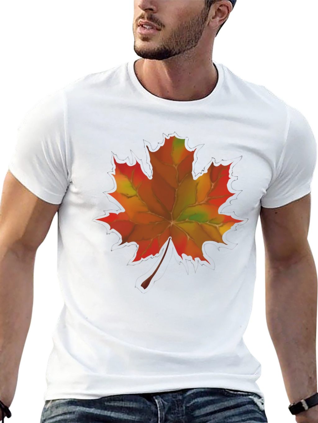Fall Maple Leaf T-Shirt - Autumn Graphic Tee