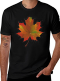 Fall Maple Leaf T-Shirt - Autumn Graphic Tee