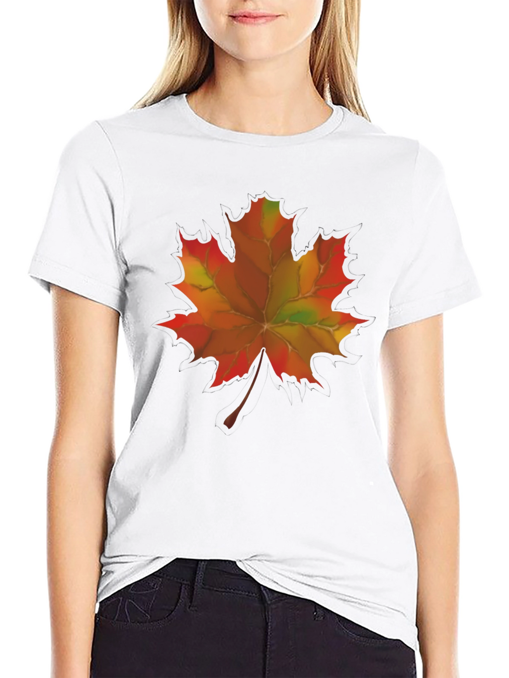 Fall Maple Leaf T-Shirt - Autumn Graphic Tee