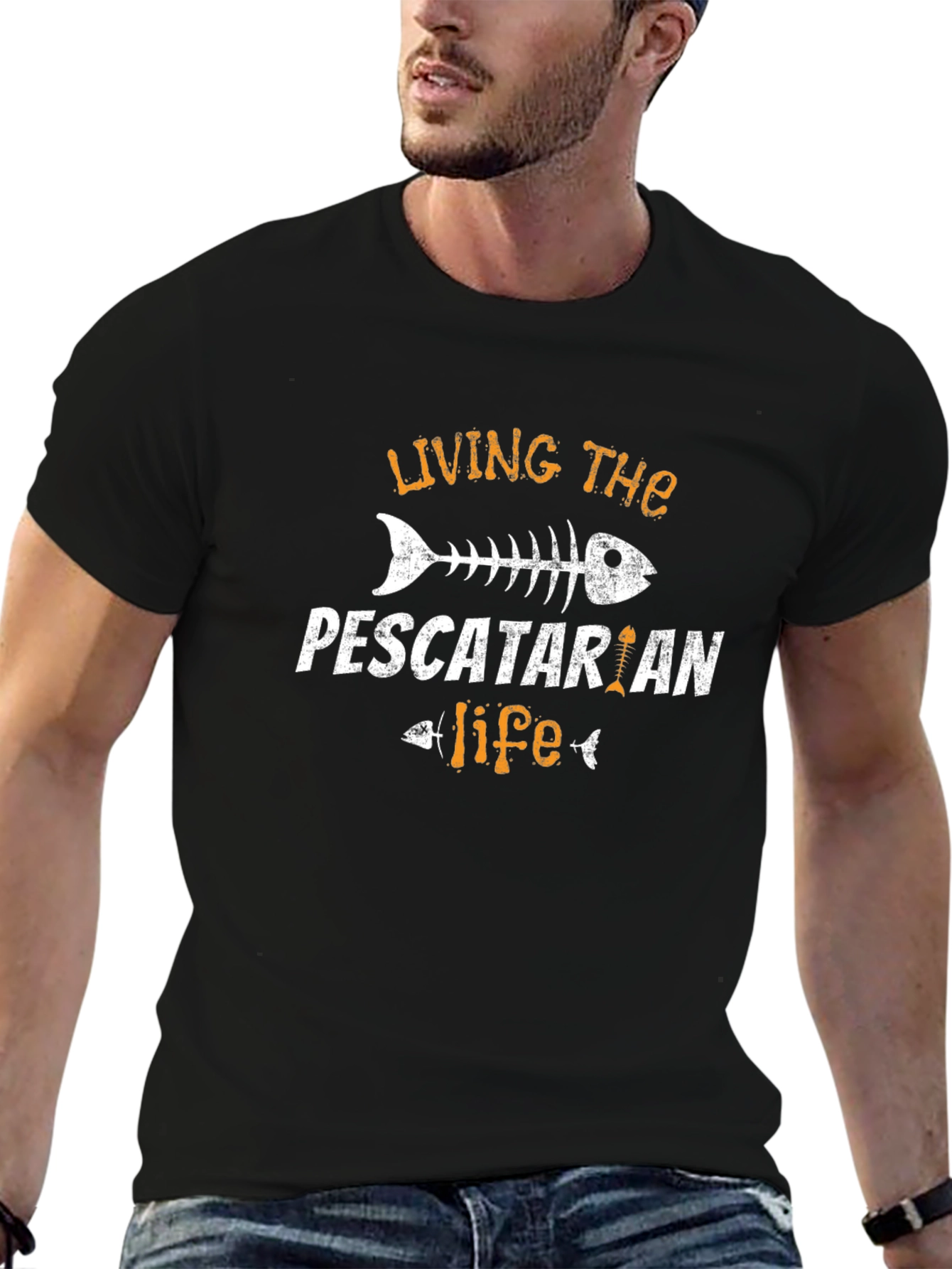 Pescatarian Life Graphic Tee