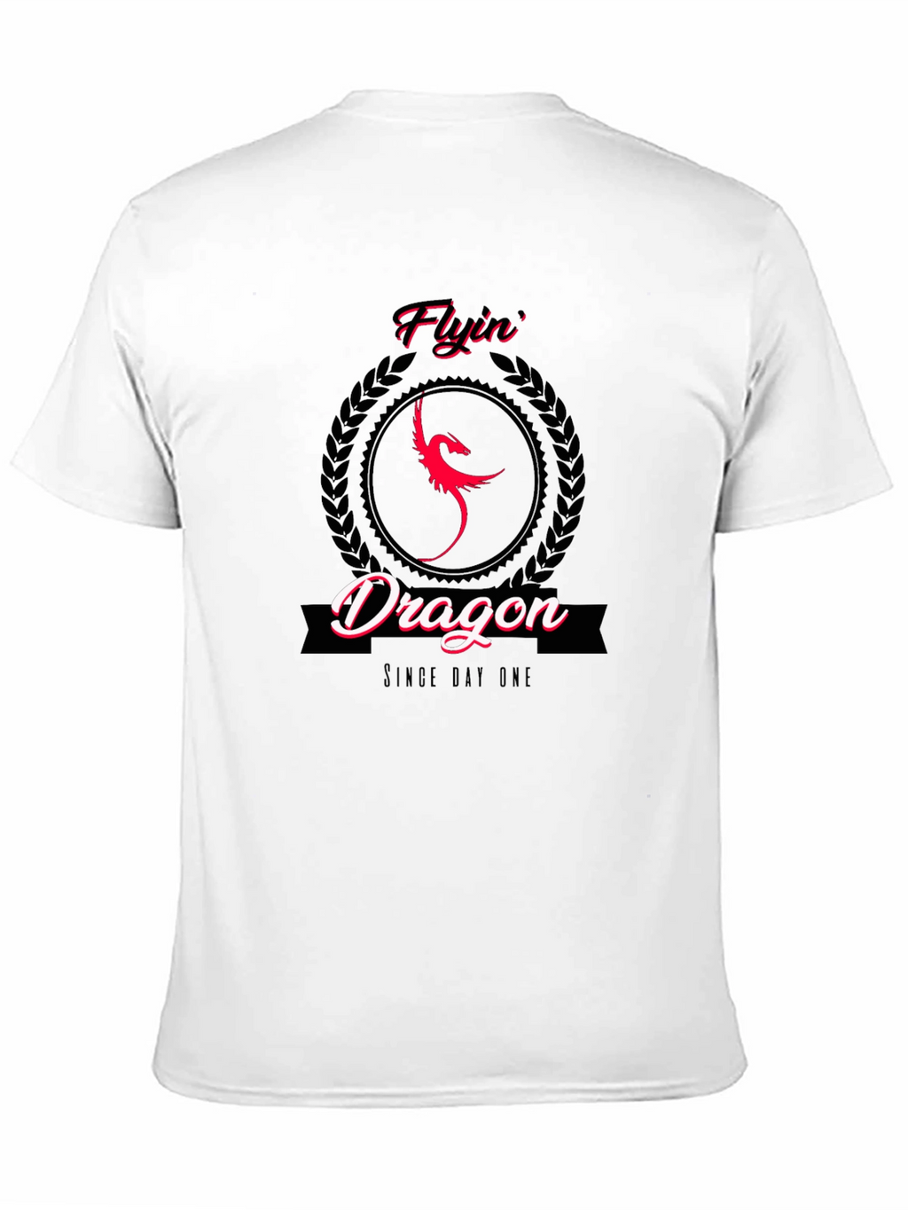 Flyin Dragon Graphic Tee - Black Cotton T-Shirt