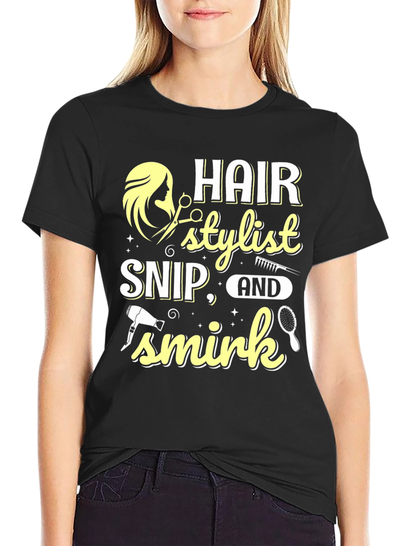 Hair Stylist Snip Smirk T-Shirt