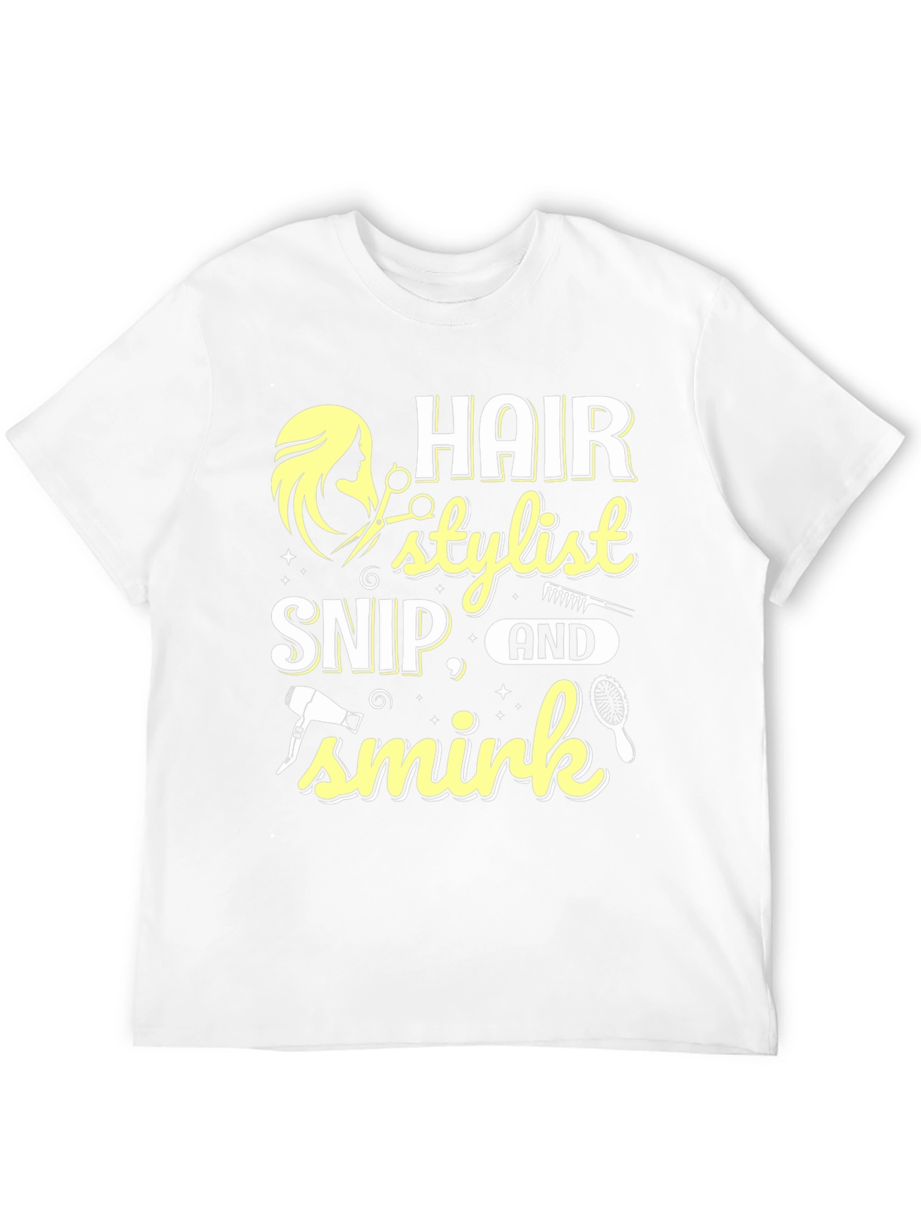Hair Stylist Snip Smirk T-Shirt