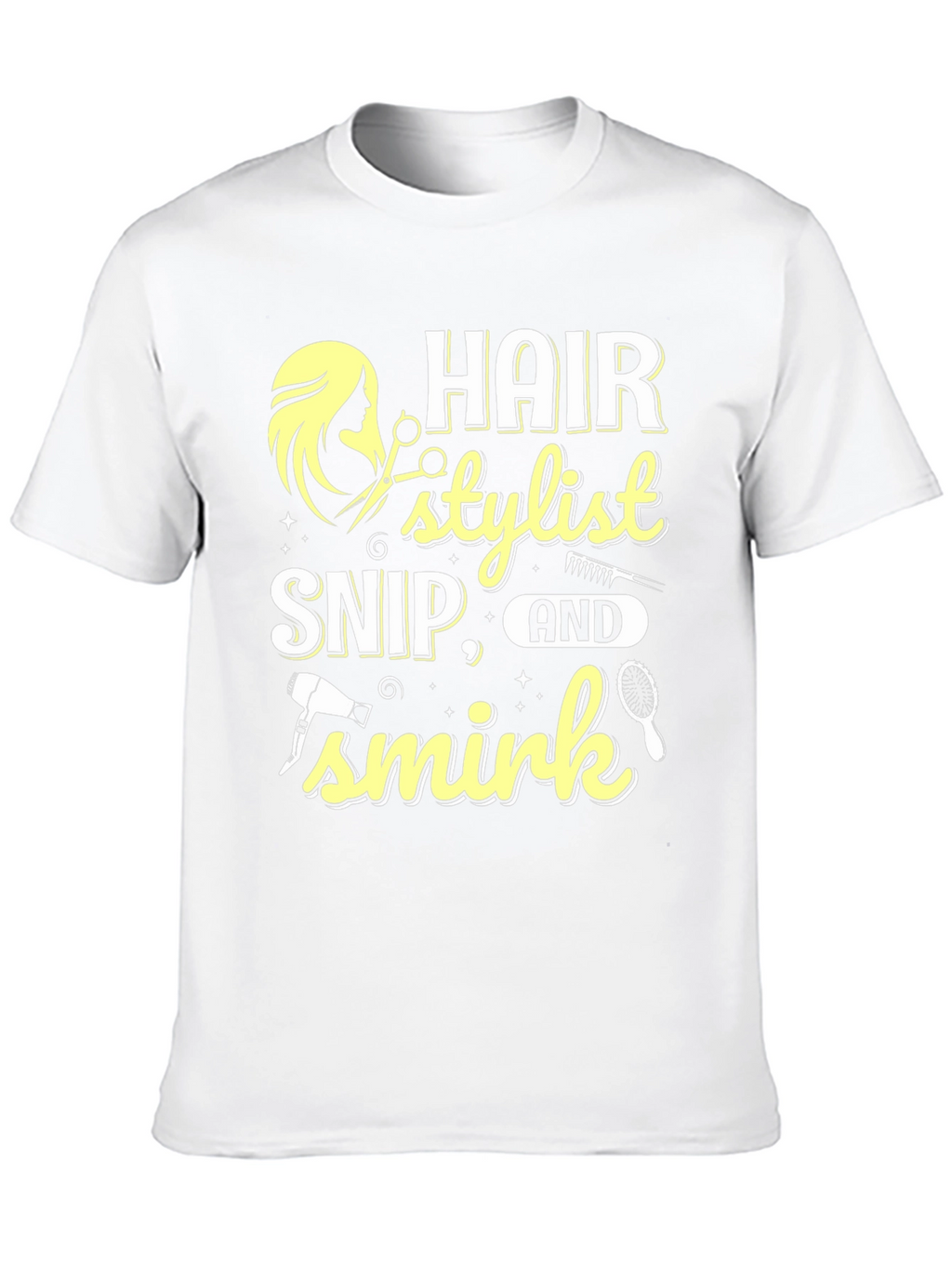 Hair Stylist Snip Smirk T-Shirt