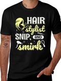 Hair Stylist Snip Smirk T-Shirt