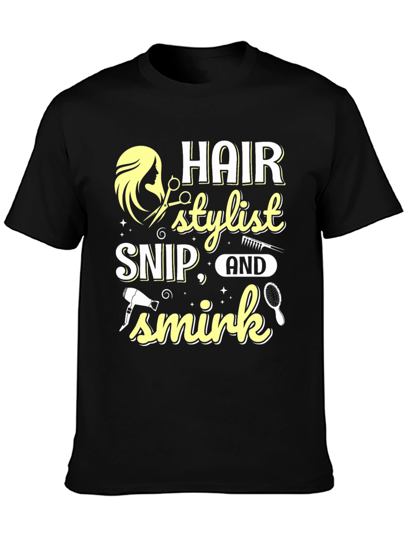 Hair Stylist Snip Smirk T-Shirt