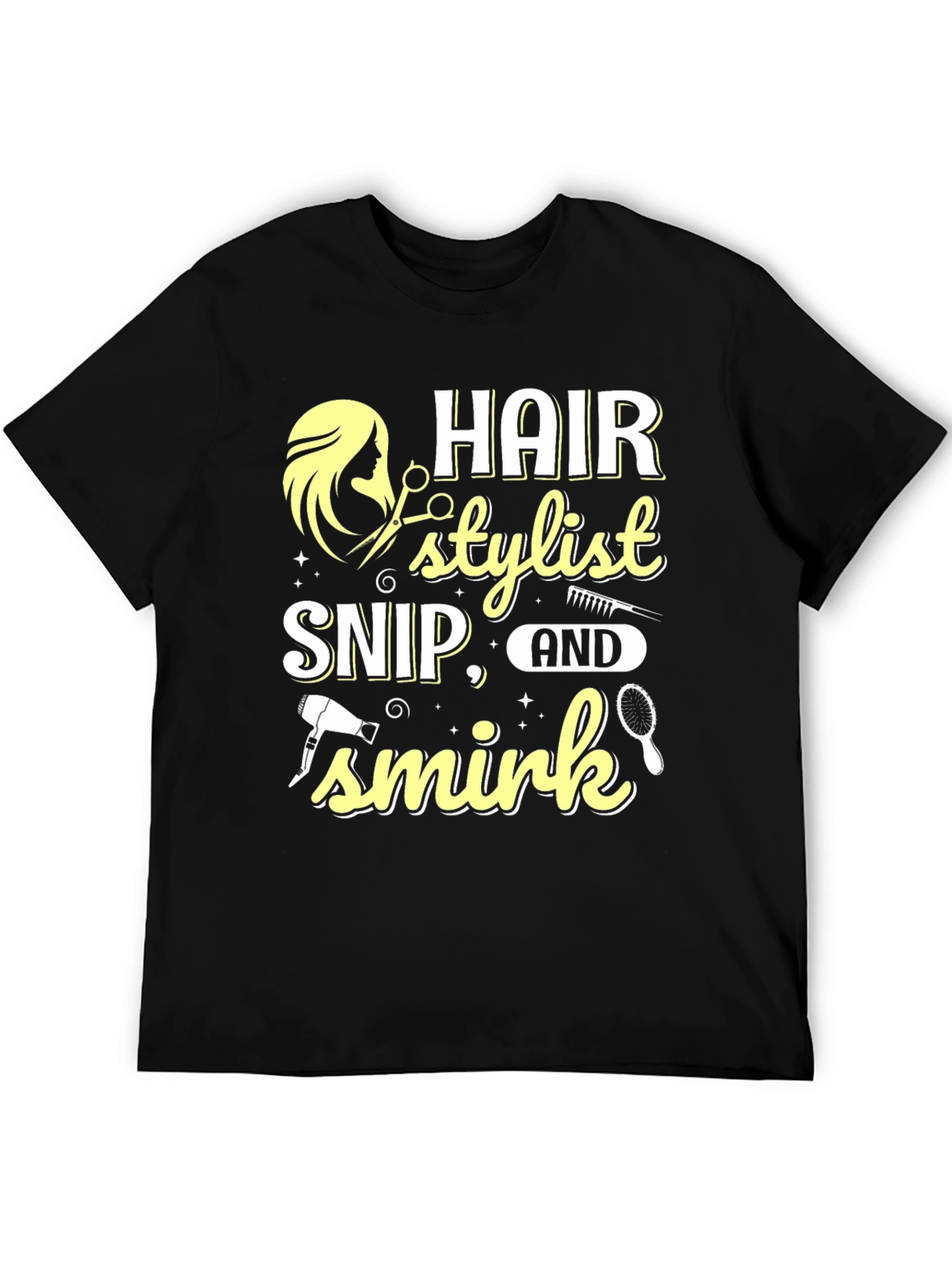 Hair Stylist Snip Smirk T-Shirt