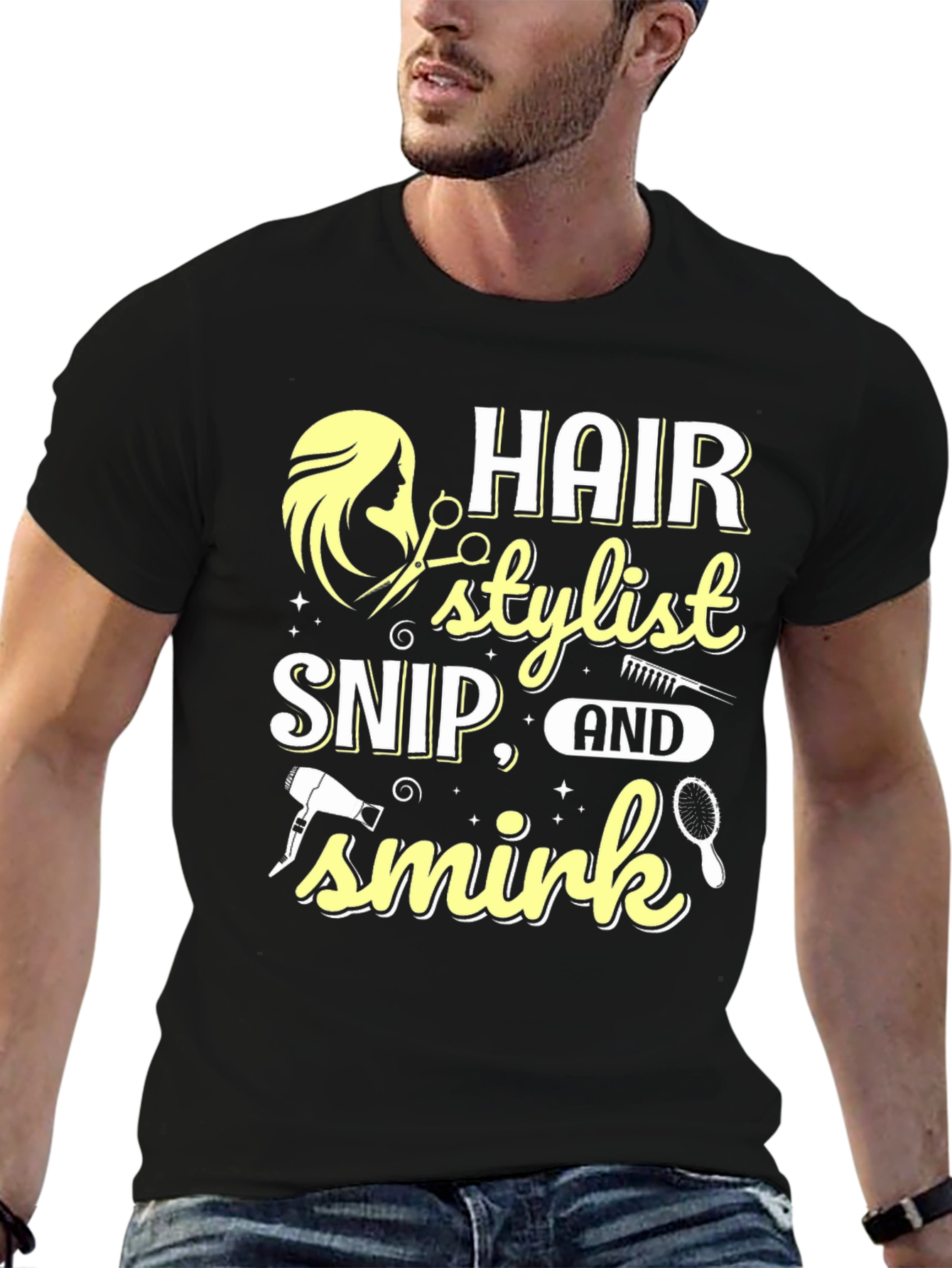 Hair Stylist Snip Smirk T-Shirt