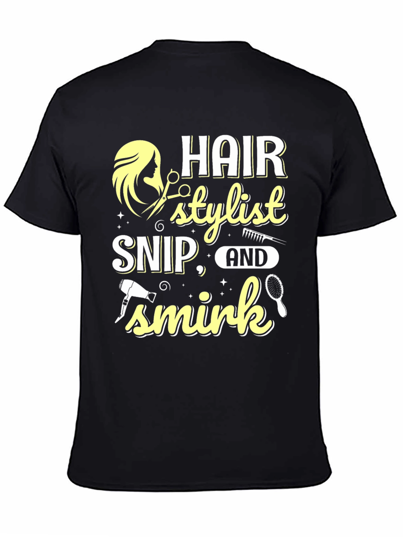 Hair Stylist Snip Smirk T-Shirt