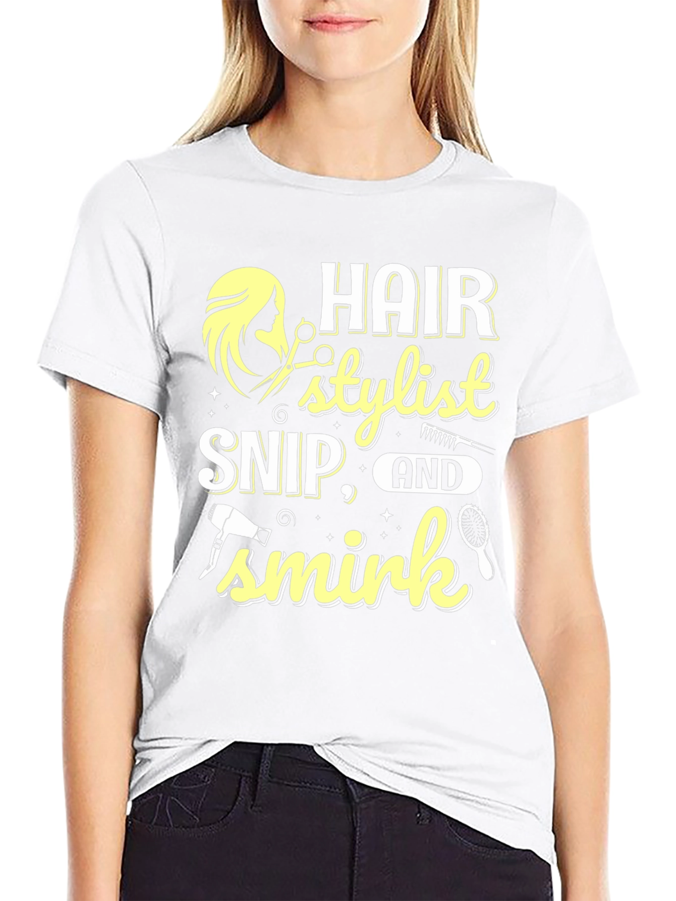 Hair Stylist Snip Smirk T-Shirt