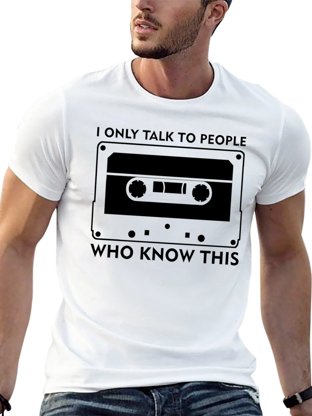 Retro Cassette Tape T-Shirt - 80s Nostalgia Tee