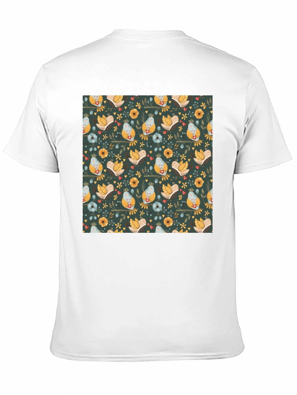 Bird & Floral Pattern Tee