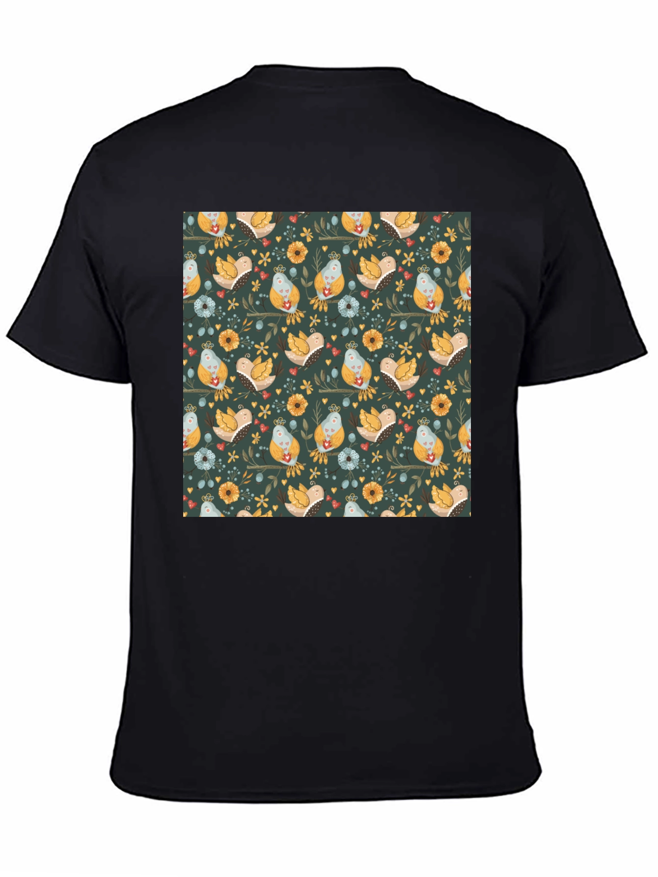 Bird & Floral Pattern Tee