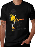 Stylish Stop & Go Fashion Black Graphic Tee