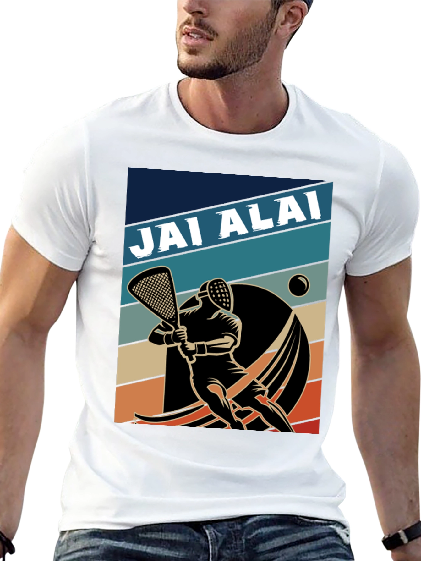 Jai Alai Retro T-Shirt - Basque Sportswear Tee