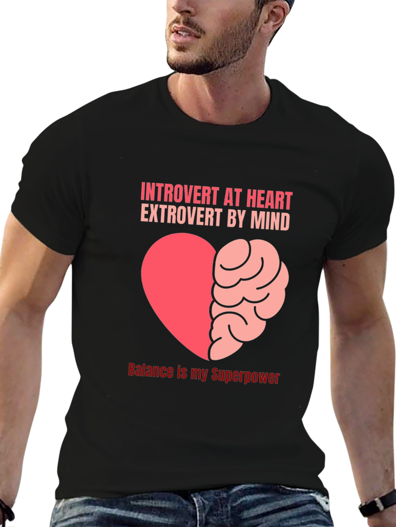 Introvert Heart Extrovert Mind T-Shirt
