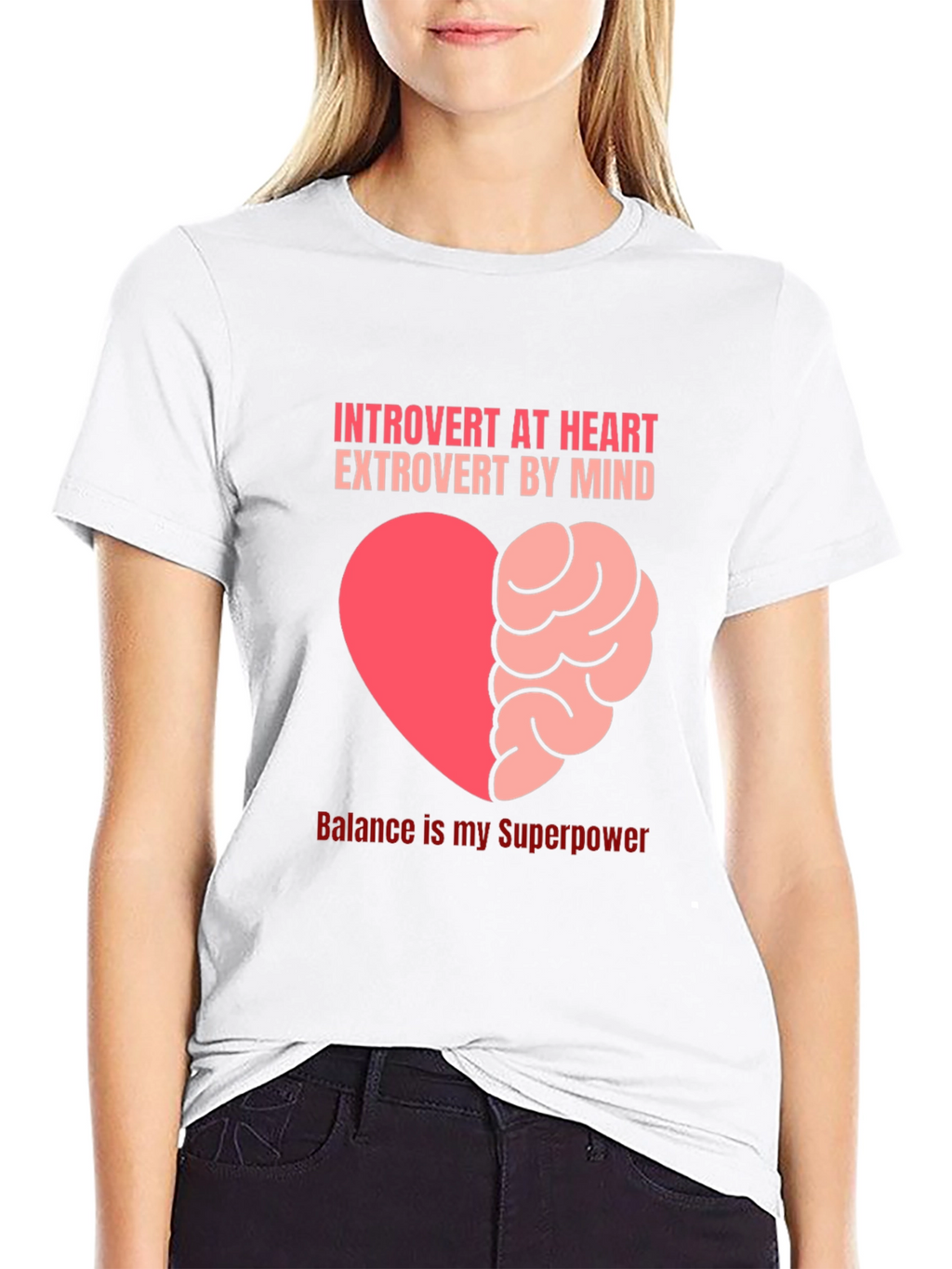 Introvert Heart Extrovert Mind T-Shirt