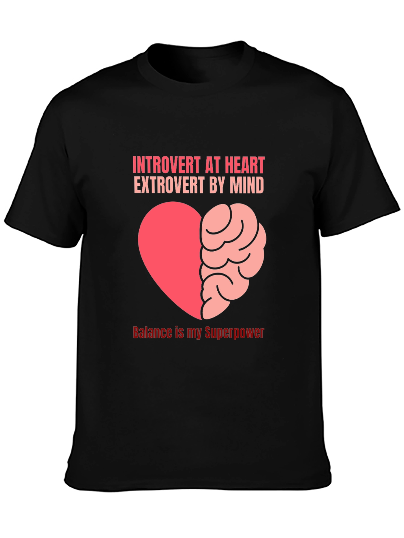 Introvert Heart Extrovert Mind T-Shirt