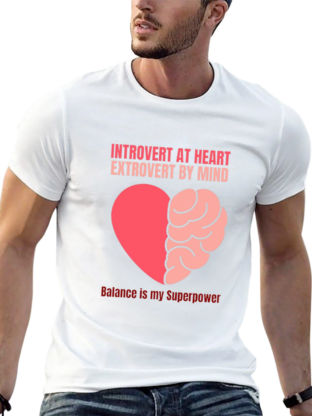 Introvert Heart Extrovert Mind T-Shirt