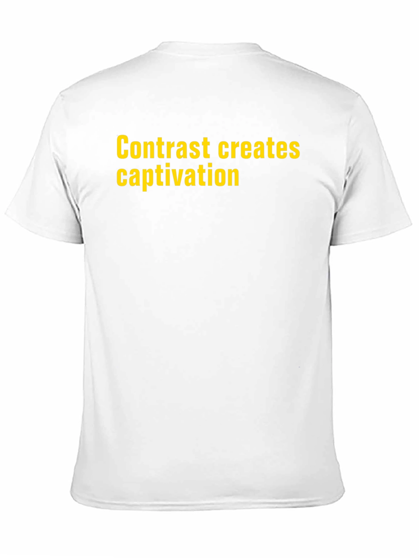 Contrast Creates Captivation Black T-Shirt