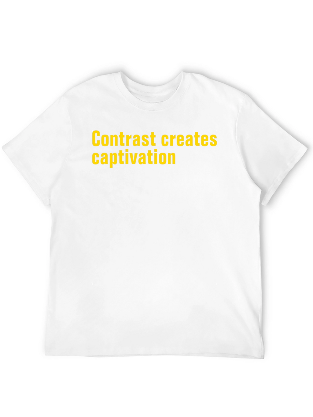 Contrast Creates Captivation Black T-Shirt