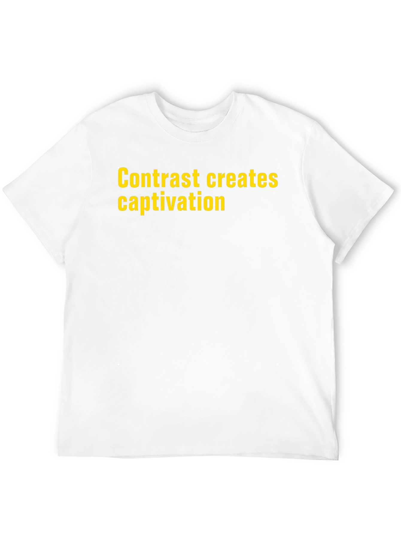 Contrast Creates Captivation Black T-Shirt