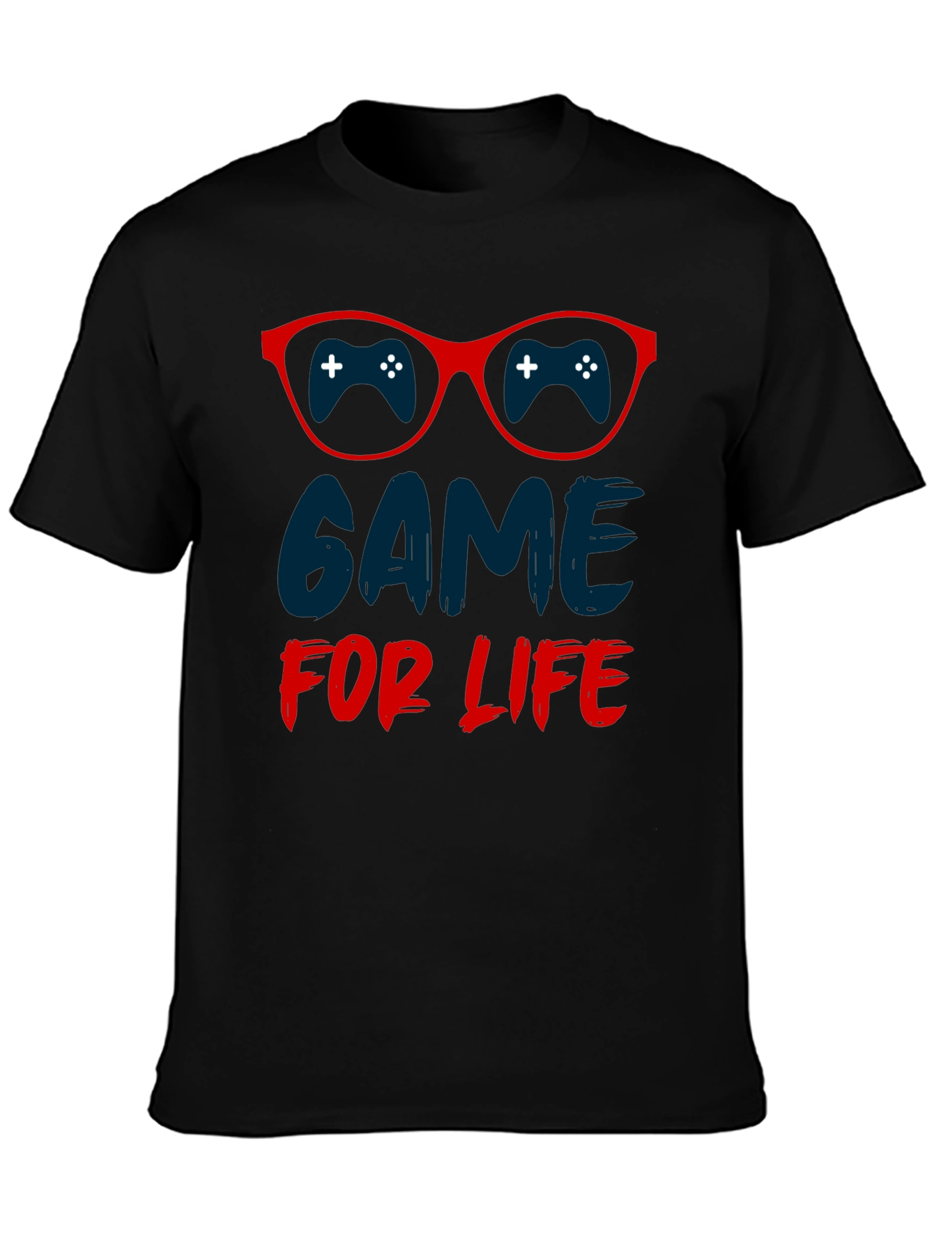 Game For Life T-Shirt Gamer Glasses Design