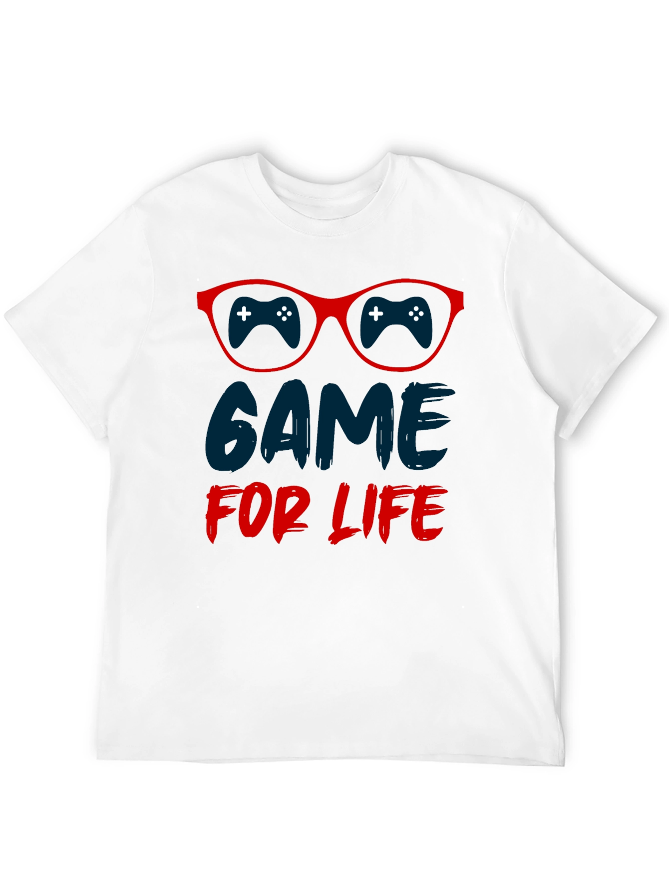 Game For Life T-Shirt Gamer Glasses Design