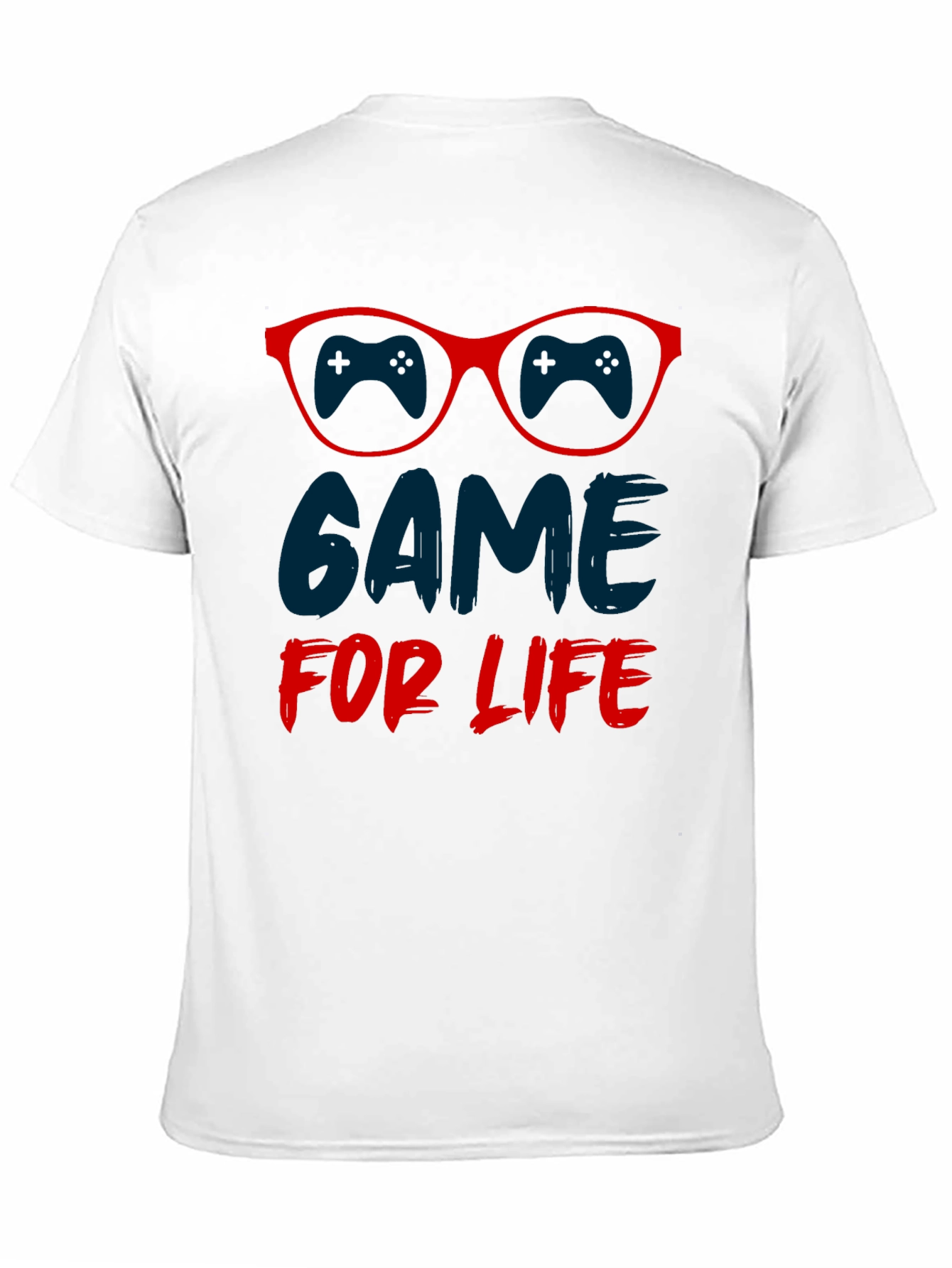 Game For Life T-Shirt Gamer Glasses Design