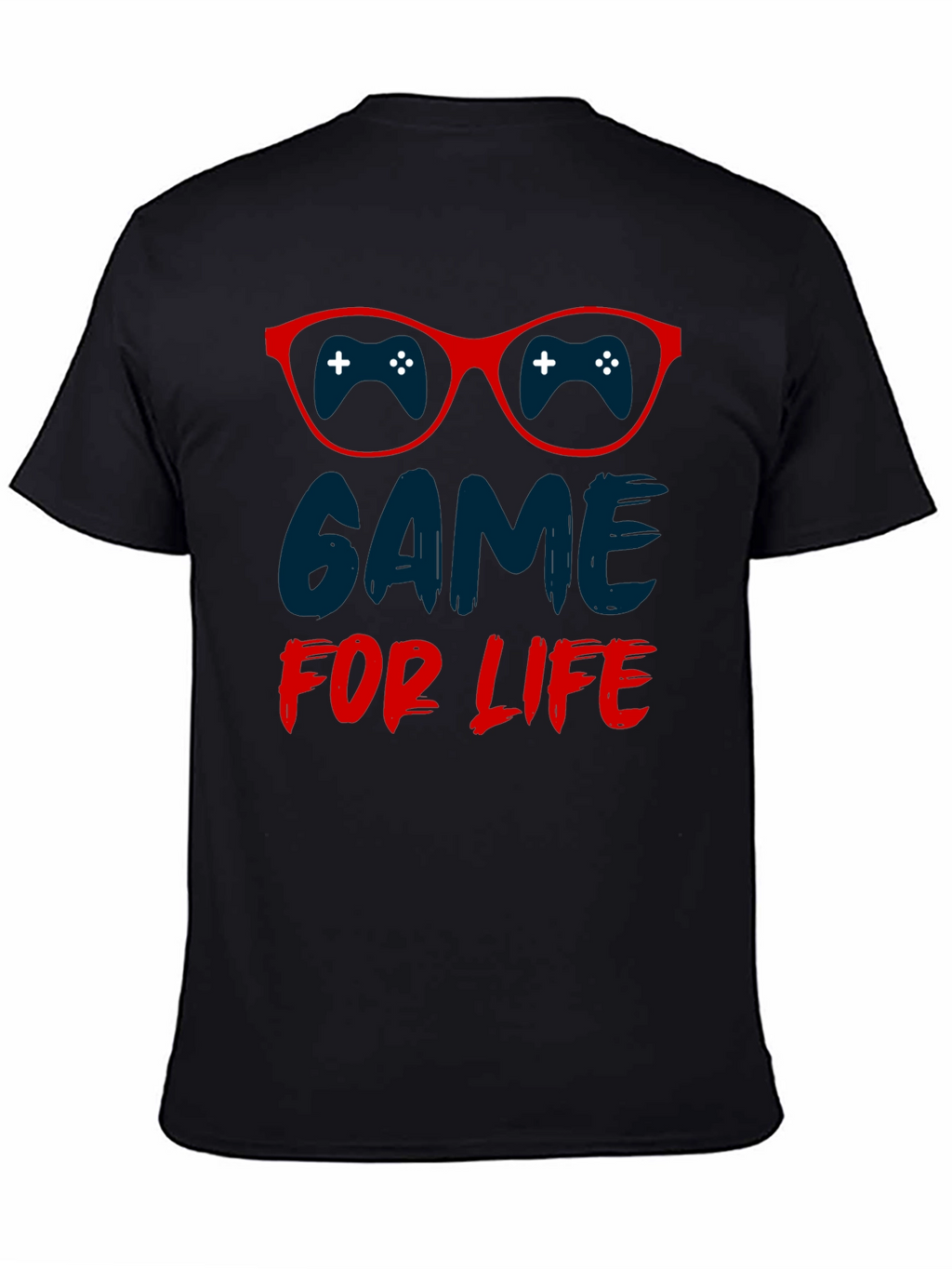 Game For Life T-Shirt Gamer Glasses Design