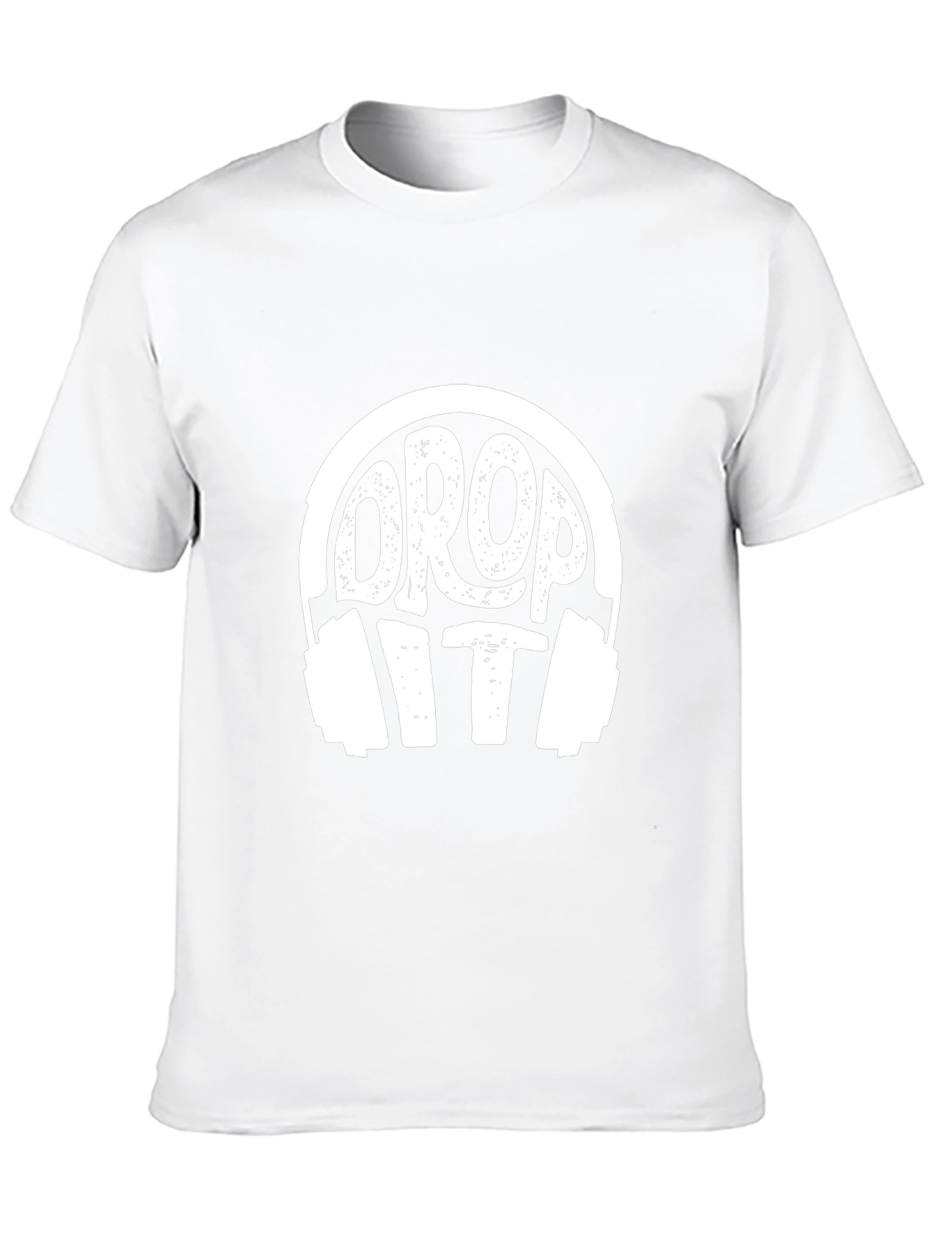 Drop It Headphones Black Graphic T-Shirt