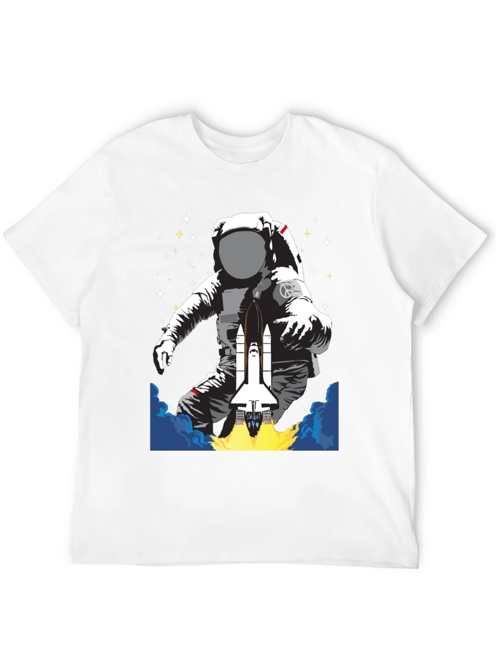 Astronaut Space Shuttle Graphic T-Shirt