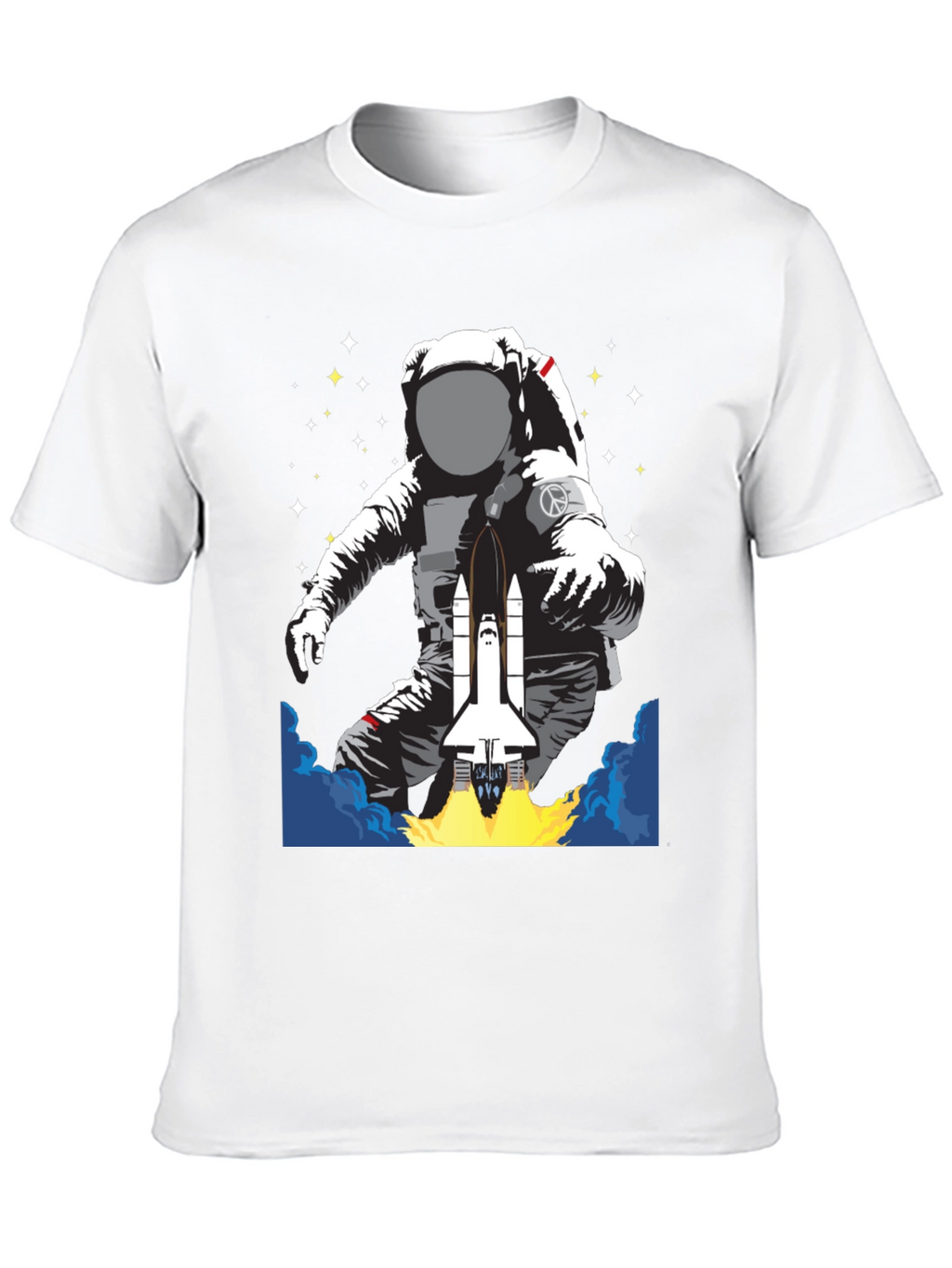 Astronaut Space Shuttle Graphic T-Shirt