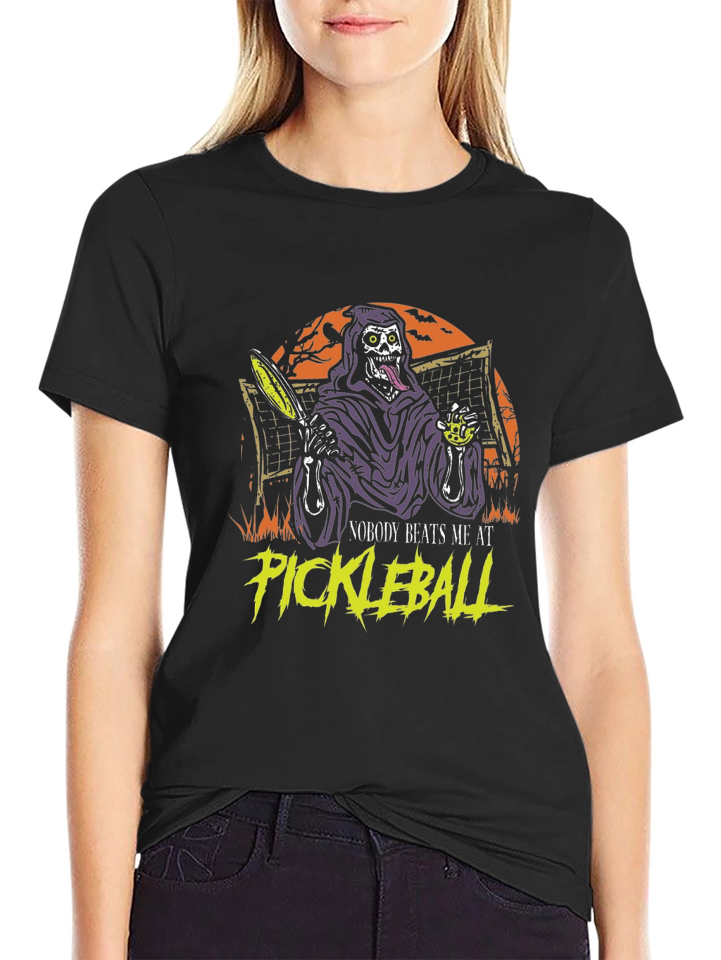 Pickleball Reaper T-Shirt - Nobody Beats Me!