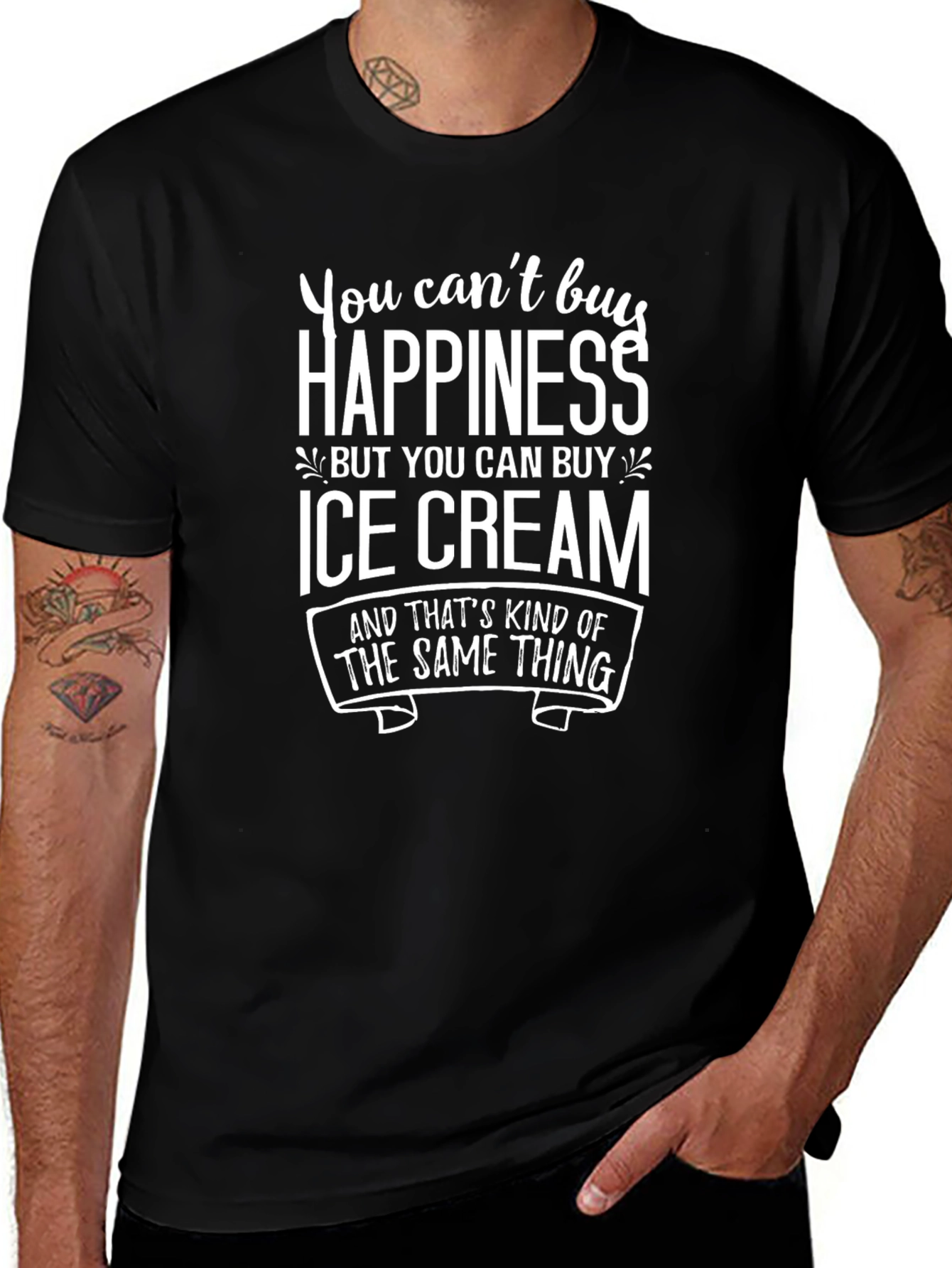 Happiness Ice Cream Graphic Tee