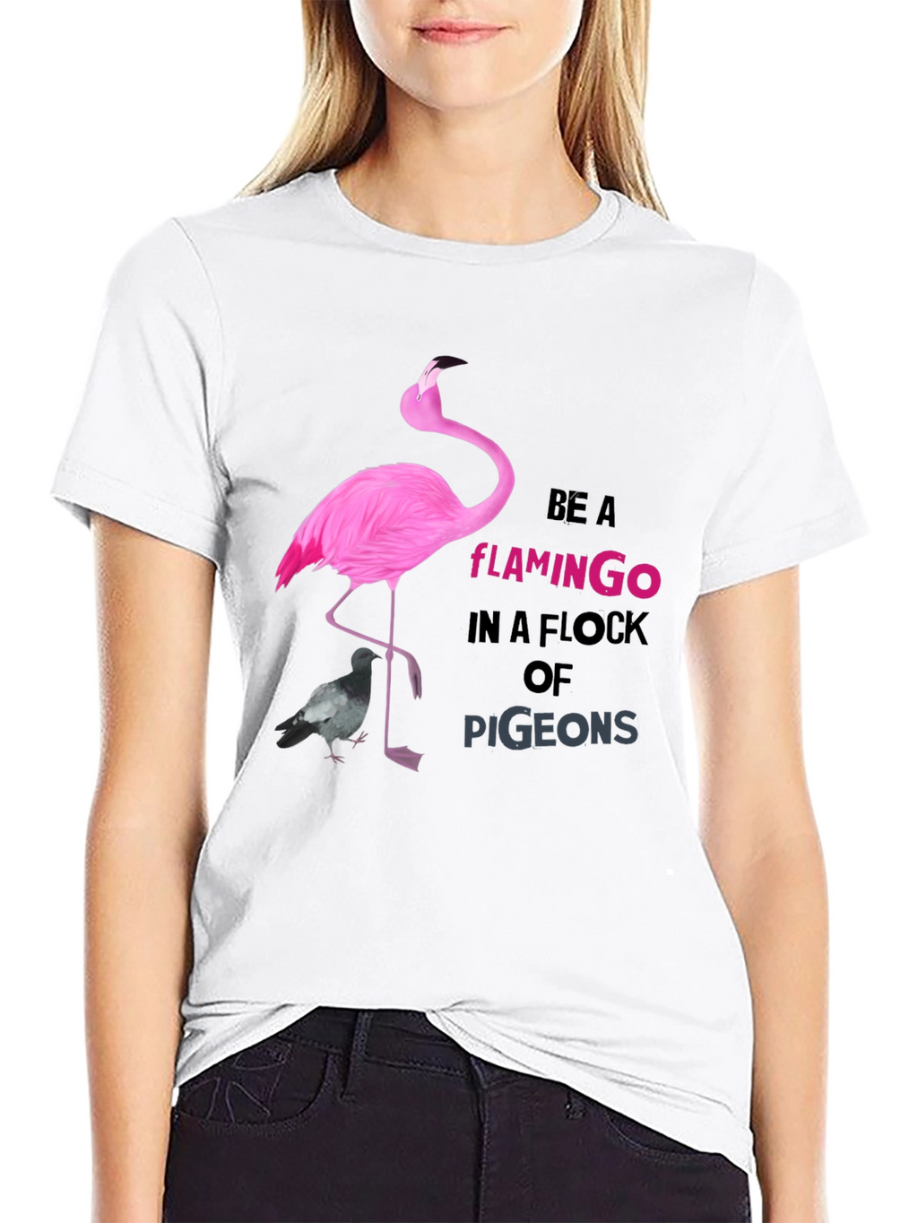 Be a Flamingo Tee - Unique Graphic T-Shirt