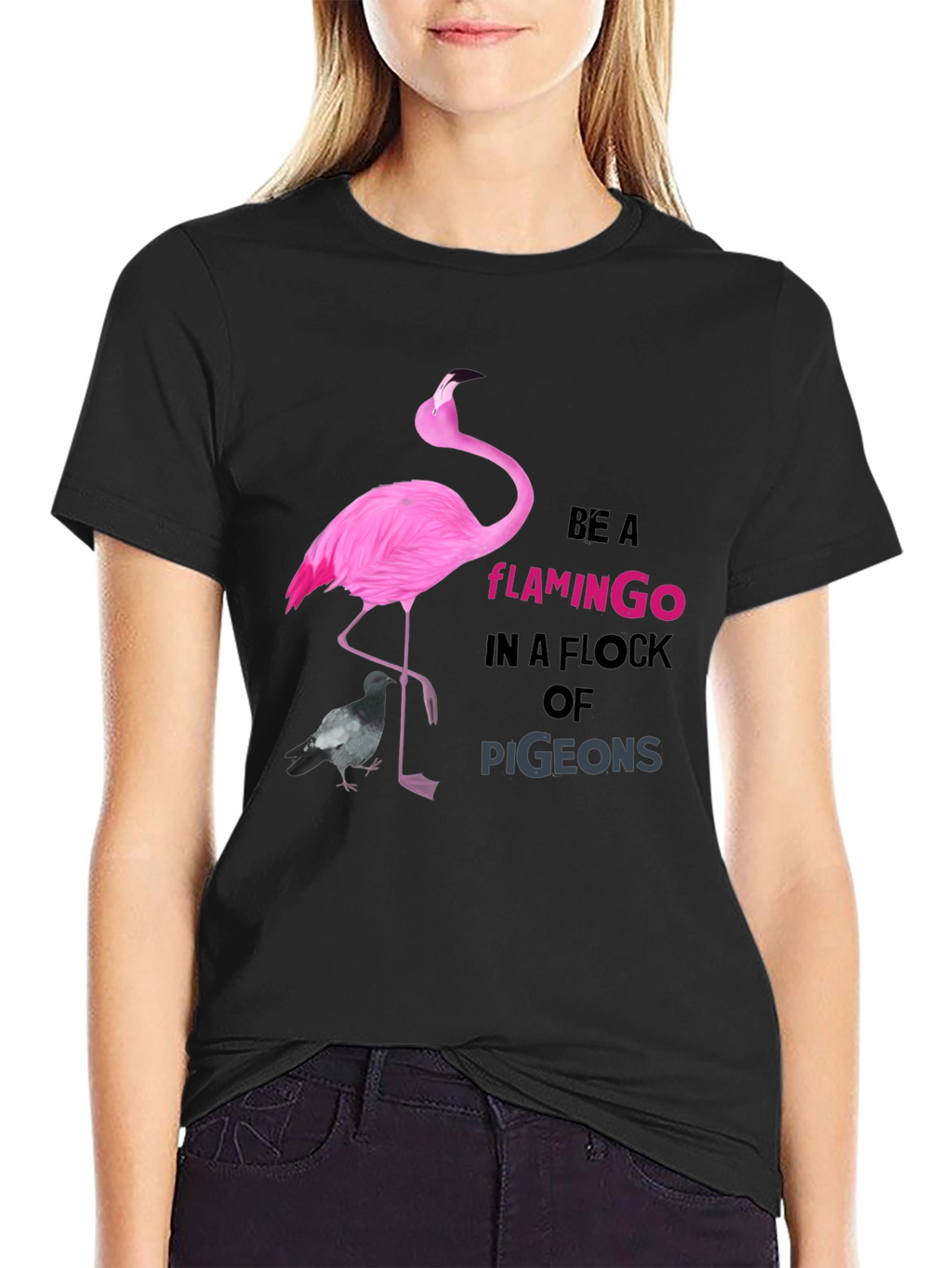 Be a Flamingo Tee - Unique Graphic T-Shirt
